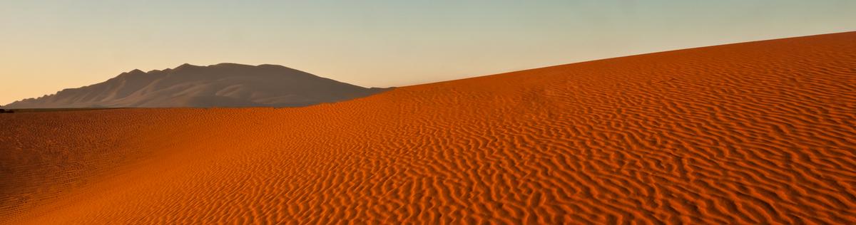 Dawn. Dunes and Mountains..jpg